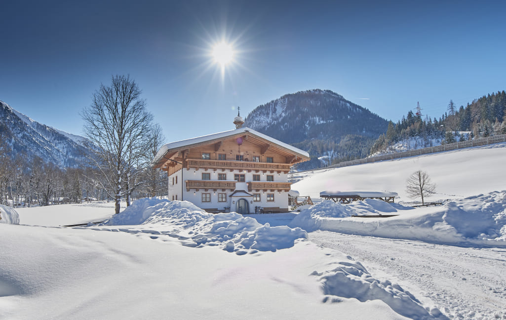 Außenansicht Winterlandschaft Wieslbauer 